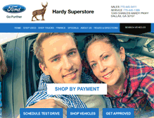 Tablet Screenshot of hardysuperstore.com